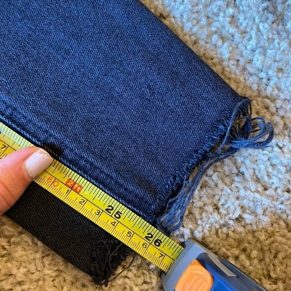 Reformation Women’s Skinny Jeans Charcoal Size 24 High Rise Zipper Detail - Picture 9 of 9